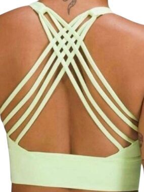 Lululemon Free to Be High-Neck Longline Bra Wild Light Support A/B Faded Zap  S6